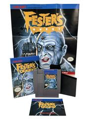 NINTENDO NES FESTER'S QUEST (NINTENDO ENTERTAINMENT SYSTEM 1989) CIB AND POSTER